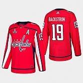 Capitals 19 Nicklas Backstrom Red 2018 Stanley Cup Champions Adidas Jersey,baseball caps,new era cap wholesale,wholesale hats